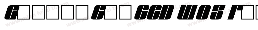 GlaserSteSCD W05 Regular字体转换